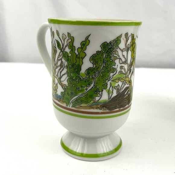 VTG Underwater Bruce E Hart Mug Cups Set of 2 GHC Signed Printed - Picture 5 of 11